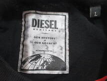 【DIESEL】ディーゼル◆切替デザイン/ワッペン付 Tシャツ◆Lサイズ_画像4