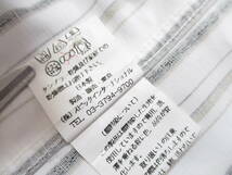【トルネードマート】綿×麻◆ストライプ柄 半袖シャツ/日本製◆M_画像6