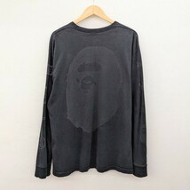 希少 STUSSY × A BATHING APE ロゴ ロンT ロングスリーブ ステューシー アベイシングエイプ BAPE ベイプ コラボ_画像2