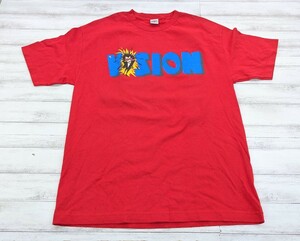 ∀ 希少 デッドストック Vintage 90's Vision Street Wear Tシャツ Psycho Stick ヴィジョン 90年代 レッド 赤 ヴィンテージ 1986