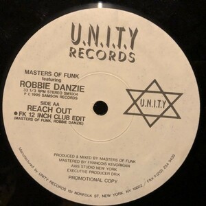 Masters Of Funk Featuring Robbie Danzie / Undeniable ,Reach Out(Mastered By Francois Kevorkian)