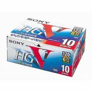SONY ソニー VHSビデオテープハイグレード120分10巻パック 10T-120VHG