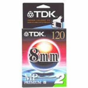 TDK P6-120MP 8mm MP プレミアムビデオカメラビデオテープ 2パック