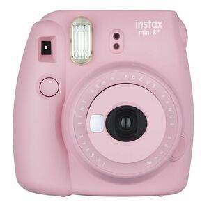 FUJIFILM インスタントカメラ チェキ instax mini8プラス 接写レンズ・純正ハンドストラップ付き ストロベリー INS M