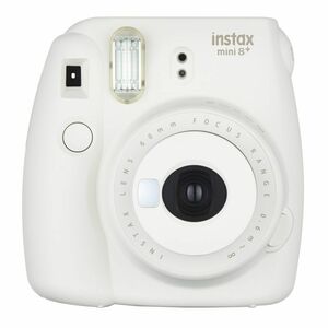 FUJIFILM インスタントカメラ チェキ instax mini8プラス 接写レンズ・純正ハンドストラップ付き バニラ INS MINI