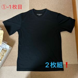 【大人気】workman ワークマン 放熱冷感半袖Tシャツ ブラック Mサイズ×2枚組 メンズ レディース ユニセックス 黒①