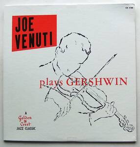 ◆ JOE VENUTI / Plays Gershwin ◆ Golden Crest Records CR 3100 (promo:dg) ◆