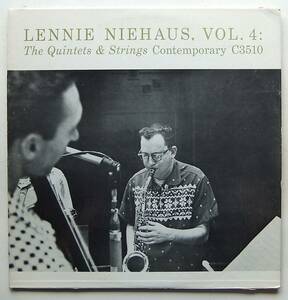 ◆ LENNIE NIEHAUS / The Quintets & Strings ◆ Contemporary C3510 (yellow:dg) ◆ W