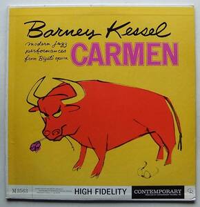 ◆ BARNEY KESSEL Plays Carmen ◆ Contemporary M3563 (yellow:dg) ◆