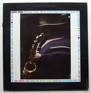 ◆ LESTER YOUNG Memorial Album, Vol.2 ◆ Epic LN 3577 (yellow:dg) ◆