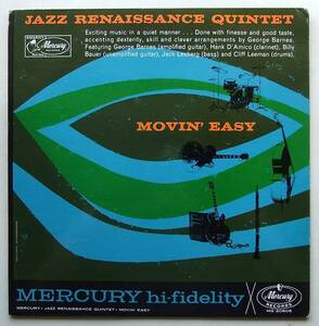 ◆ GEORGE BARNES / Jazz Renaissance Quintet - Movin' Easy ◆ Mercury MG 20605 (black:dg) ◆ V