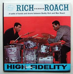 ◆ BUDDY RICH Versus MAX ROACH ◆ Mercury MG 20448 (black:dg) ◆