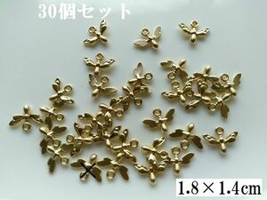 手芸用品う80■ゴールド蜂の金属チャーム30個セット＊ハチ■ビーズ・アクセサリー等ハンドメイドパーツ