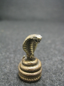 ◎●ナーガ(蛇神)　キングコブラ　真鍮製　ヒンズー教　　no.外-32-1　置物