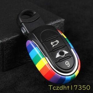 Y2260:Mini cooper jcw f54 f55 f56 f57 f60 clubman countryman accessories Union Jack car key case equipment ornament key holder case 