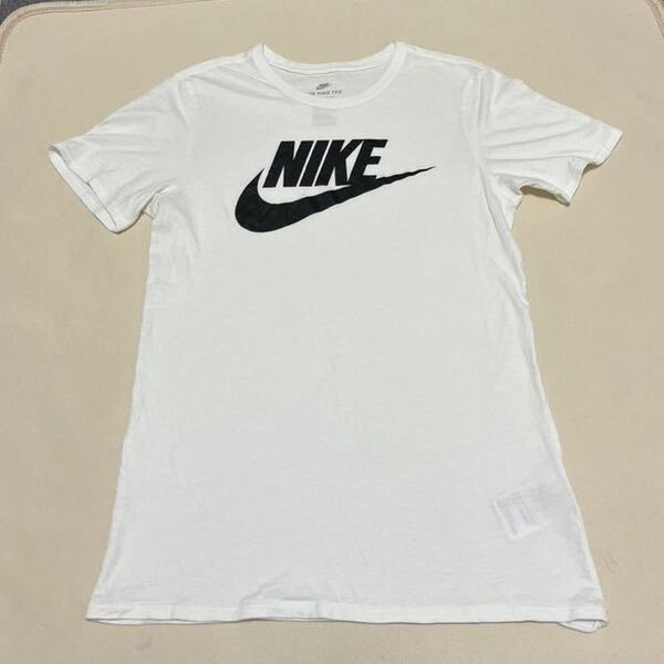 NIKE ナイキ ビッグロゴ 半袖 Tシャツ ホワイト 白 Mサイズ
