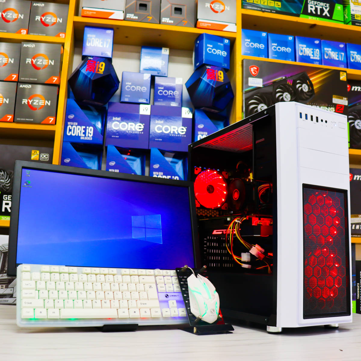 ゲーミングPC一式モニターセット】i7-7700/GTX1080/FX/株/office2023/6