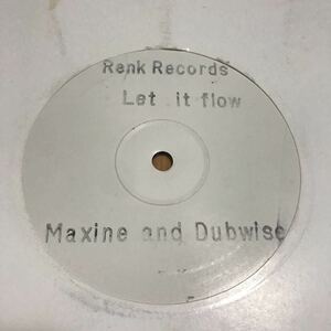 【Old Skool】Maxine & Dubwise / Let It Flow - Renk Records レア! ハードコアテクノ Breakbeat Hardcore