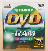 フジフィルム FUJIFILM DVD-RAM カートリッジあり TYPE2 5枚セット DDPPABF120 未使用新品_画像2