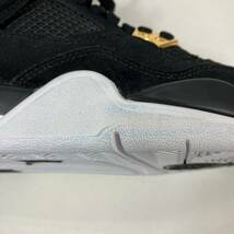 NIKE ナイキ ジョーダン4 AIR JORDAN 4 RETRO ガールズ ROYALTY (BG) BLACK/GOLD US 4.5Y 23.5cm 黒金 ブラックゴールド_画像9