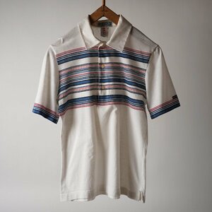  France Vintage Adidas adidas polo-shirt short sleeves shirt France made [C468]