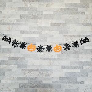 ハロウィン ガーランド 壁飾り 【かぼちゃ】 飾り フェルト ジャックオランタン ウォールデコ インテリア雑貨