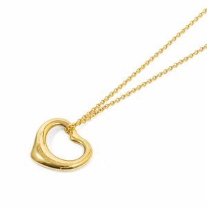 TIFFANY＆Co. ティファニー エルサ・ペレッティ オープン ハート ペンダント ネックレス K18YG ゴールド 小物 ジュエリー アクセサリー