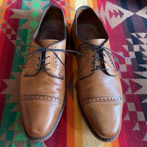 希少品！Allen Edmonds アレンエドモンズ 9D革靴レザーシューズ/アメリカヴィンテージ紳士70's60's50'sトラッド古着オールデンアメカジ