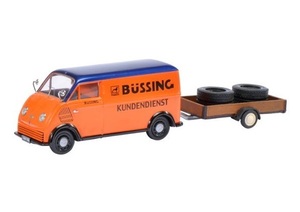 Schuco Schuco 1/43 DKW Schnelllaster Bussing Kundendienst tire is loaded . trailer attaching 