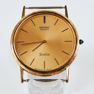 SEIKO セイコー Dolce ドルチェ 腕時計 クウォーツ 6730-0030 時計 ヴィンテージ 2針 金文字盤 アクセ アクセサリー アンティーク レトロ