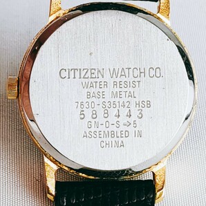 CITIZEN free way シチズン フリーウェイ 腕時計 クウォーツ 7630-S35142 時計 ヴィンテージ 3針 黒文字盤 アクセサリー アンティーク の画像9