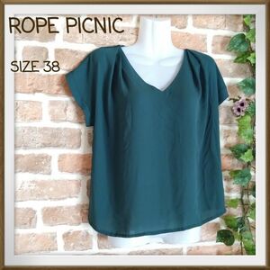 【ROPE PICNIC】ロペピクニック　半袖ブラウス　カットソー　サイズ38