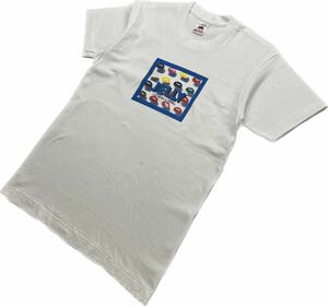 90s ☆ フルーツオブザルーム JELLY お菓子 プリント 半袖 Tシャツ ホワイト 14-16 XS相当 男女兼用 アメカジ ストリート 古着■S2182