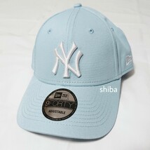 NEW ERA ニューエラ 正規品 9FORTY キャップ 帽子 スカイ ブルー 水色 青 白 NY ヤンキース ユニセックス_画像1