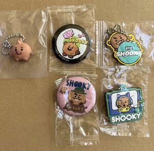 BT21 くら寿司 ビッくらポン 缶バッジ ラバーマスコット SHOOKY