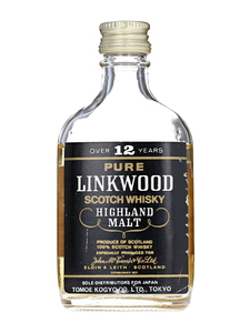 【ミニチュアボトル】リンクウッド 12年 黒ラベル ハイランドモルト スコッチ ウイスキー 特級表示 箱なし 48ml 43％　KBM1065