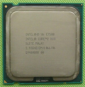 ★ CPU Intel Core 2Duo　E7500 2.93GHz ★