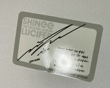 ミノ SHINee The 2nd ALBUM LUCIFER 韓国盤 トレカ MINHO ミンホ Photocard_画像8