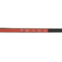 プラダ 眼鏡 メンズ テンプルロゴ ティアドロップ サングラス ブラック PRADA SPS 55U 中古_画像4