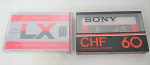 742 未使用 カセットテープ　SONY CHF60 / COLOMBIA LX 60 ビンテージ 希少 レトロ 当時物