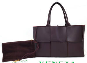 D-1632* превосходный товар [ Bottega Veneta ] maxi сетка aruko большая сумка medium * ручная сумочка лиловый бордо серия 