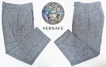 VERSACE ヴェルサーチ CLASSIC V2　グレー 3ツ釦 シングルスーツ　半裏ジャケット　RAYON VISCOSE-SILK　紳士服　OLIENT750022　スペイン製_画像10