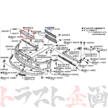 即納 日産 フロントバンパー アッパー ラバー ブラケット スカイライン GT-R BNR34 62298-AA400 純正品 (663101568_画像5