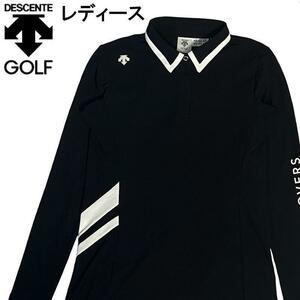 DESCENTE GOLF デサントゴルフ アイテム 長袖ポロシャツ M