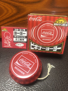 【ビギナーヨーヨー】70's YO-YO コカコーラ 未使用　箱入り【23/08 TY-6E】