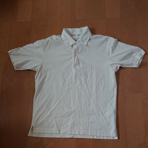 ユニクロ UNIQLO ラガーポロシャツ サイズM オフホワイト 中古品 341-444995