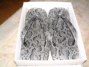  sandals setta * silver snake *LL size 