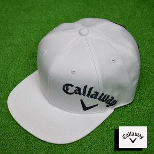 Callaway キャロウェイ ゴルフ 平ツバキャップ【ホワイト】新品！