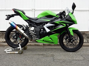 新品 WR’S Ninja250SL/ABS(JBK-BX250A)スリップオン ラウンドタイプ ステンレス/焼き色チタン BK4260JM ニンジャ ダブルアールズ マフラー