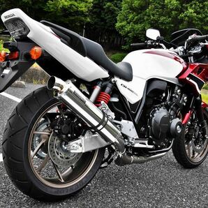 新品 ビームス CB400SB/SF 2017～ (2BL-NC42)用 R-EVO スリップオン ステンレスサイレンサー 政府認証 G184-53-P6J BEAMS マフラーの画像2